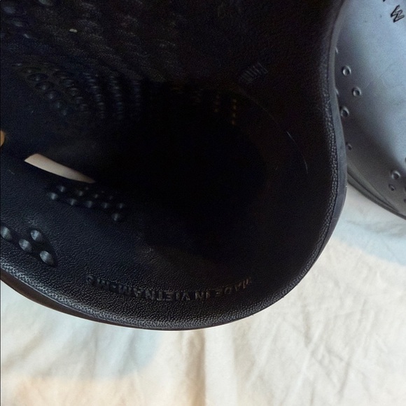 NIKE MMW Black Perforated Slide Sandals